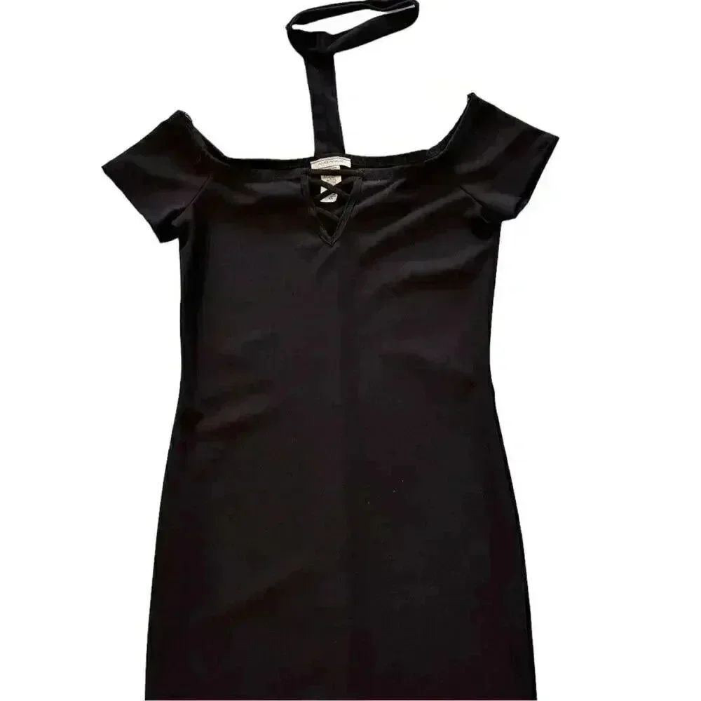 Black Body Con Mini Dress